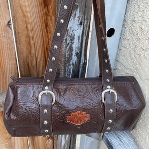 Harley-Davidson brown leather bag